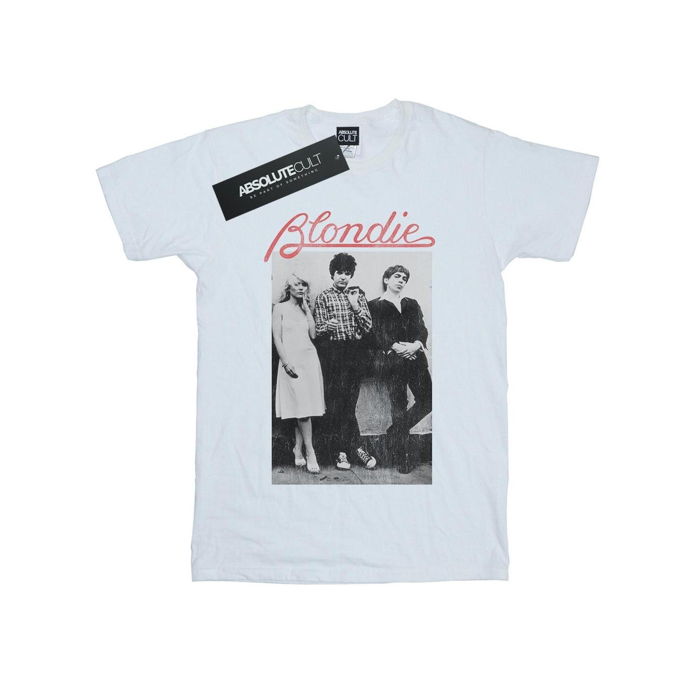 Blondie Herren Distressed Band T-Shirt L weiß von Joom DACH