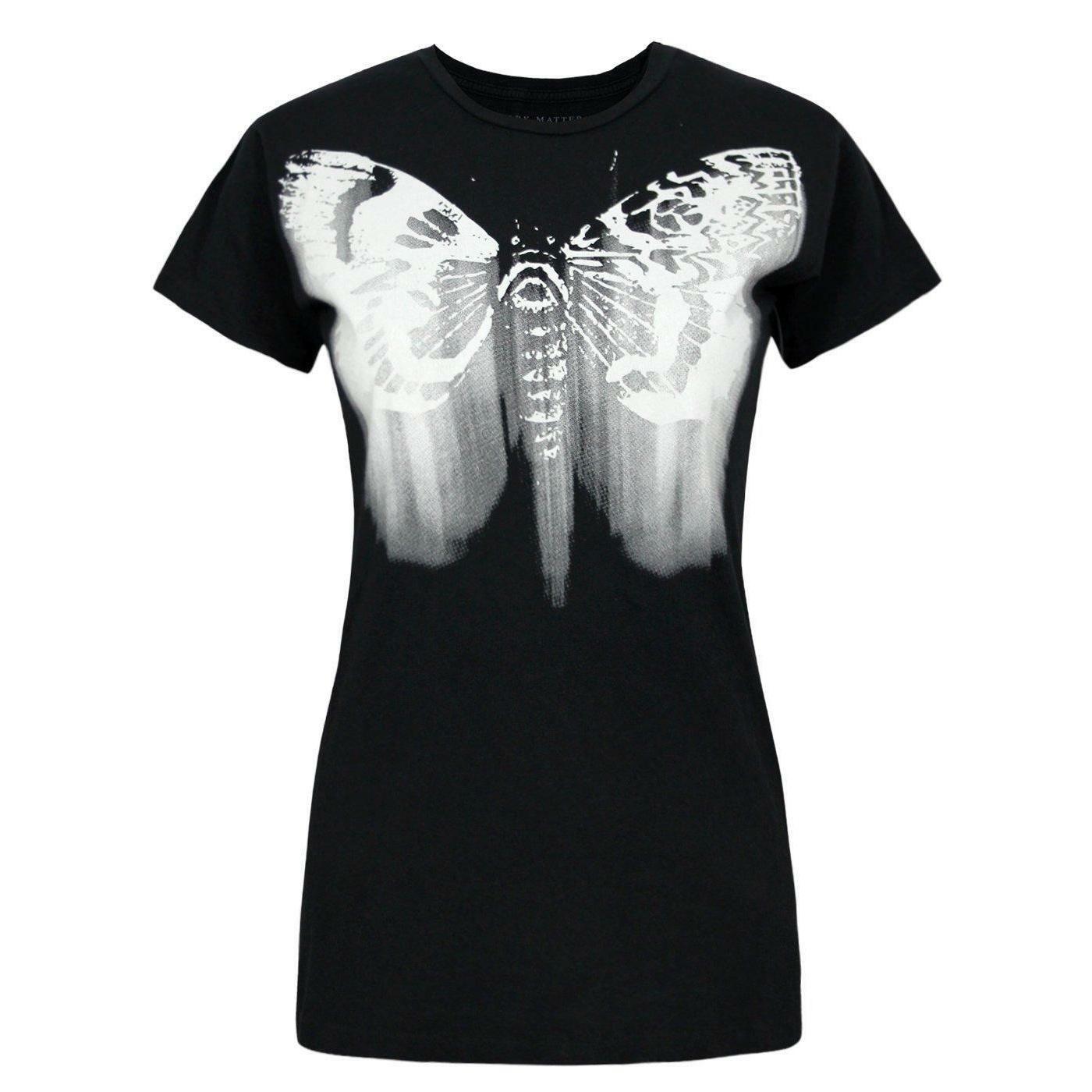 Blood Is The New Black Damen/Damen Butterfly Haze T-Shirt L schwarz von Joom DACH