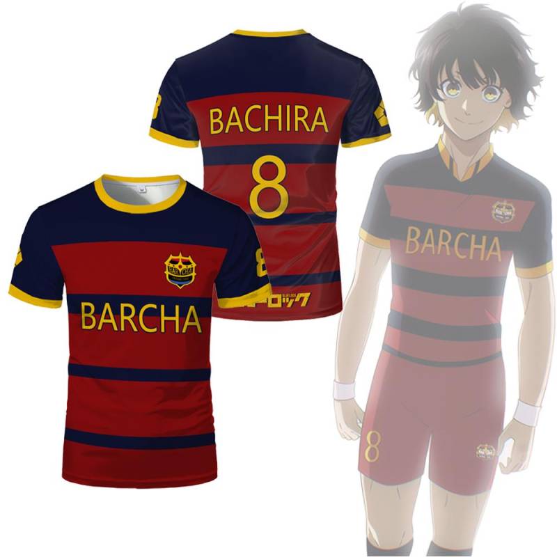 Blue Lock FC Barcha Cartoon Anime Cosplay Männer Jersey Sommer Kurzarm Kinder T-Shirt Tops Mode Herren Jungen T-Shirt M Blue Lock FC Barcha Cartoon Anime Cosplay Männer Jersey Sommer Kurzarm Kinder T-Shirt Tops Mode Herren Jungen T-Shirt M von Joom DACH
