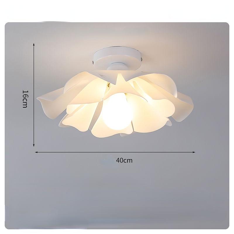 Blütenblatt-Esszimmer-Kronleuchter, nordisches modernes Modell, Zimmer, Schlafzimmer, Kunst-Deckenleuchte Ceiling light-40cm-white weiß von Joom DACH