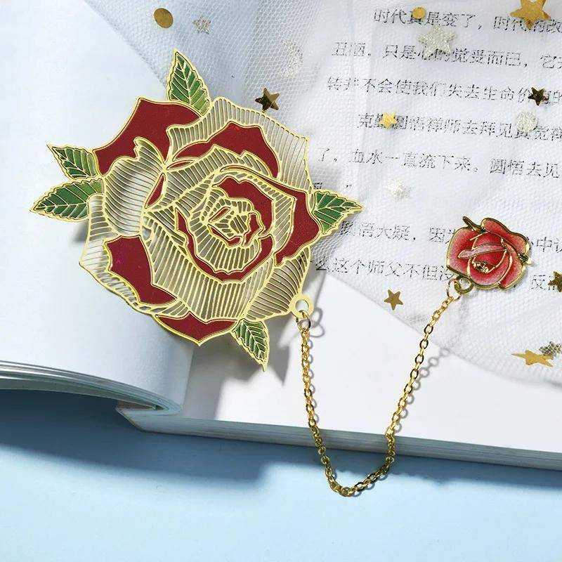 Blume Blatt Metall Lesezeichen Quaste Anhänger Retro Schreibwaren Lesezeichen Schüler Geschenk Schule Bürobedarf Seitenmarkierung von Joom DACH