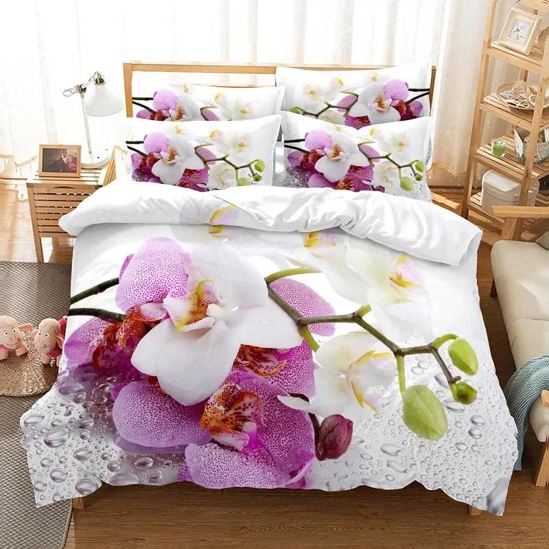 Blumen Bettwäsche Set Bettbezug Set 3d Bettwäsche Digitaldruck Bettwäsche Queen Size Bettwäsche Set Mode-Design 70x133cm von Joom DACH