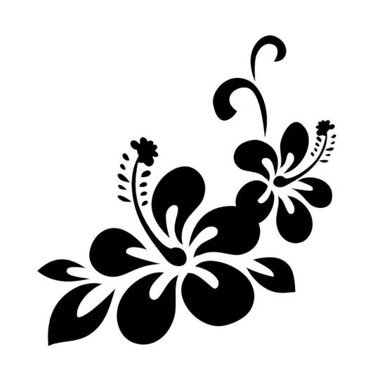 Blumen-Blumen-Auto-Aufkleber, selbstklebende Auto-Karosserie-Fensterdekoration schwarz von Joom DACH