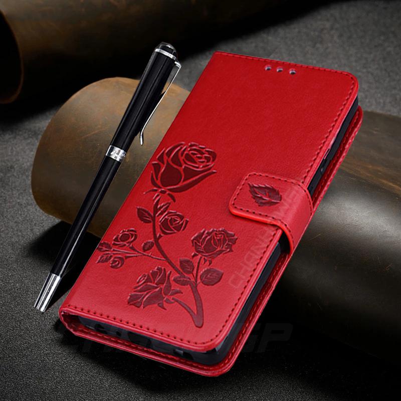Blumen-Leder-Magnet-Flip-Case für Xiaomi POCO X3 NFC M3 Redmi Note 9 9S 8T 8 7 Pro Max 9A 9AT 9C NFC Mi 10T Lite Mi10T 5G Soft Wallet Book Cover Redmi Note 9 Pro rot von Joom DACH