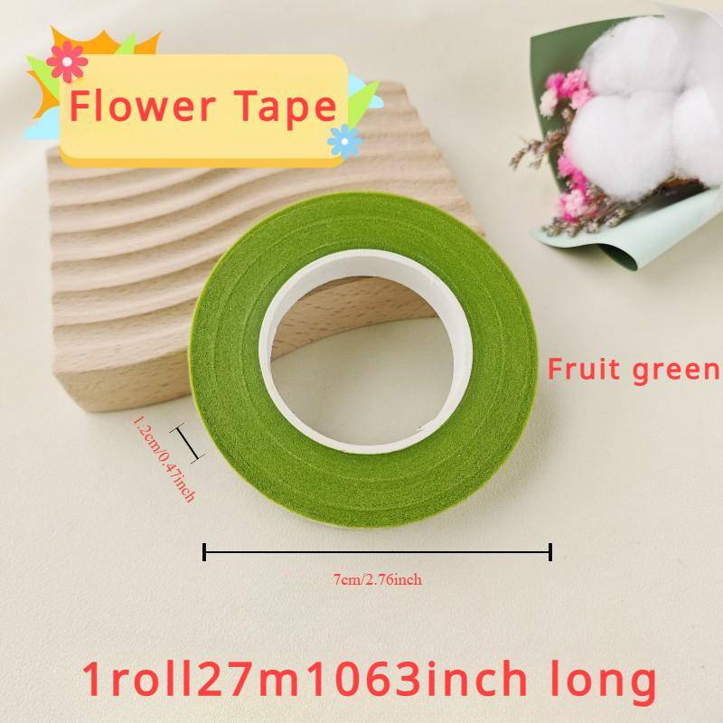 Blumenband, zerknittertes Papier, DIY-Gartenarbeit, Blumenstangenwicklung, handgefertigte Verpackungsmaterialien, dunkelgrün, fruchtgrün, Kaffeefarbe von Joom DACH