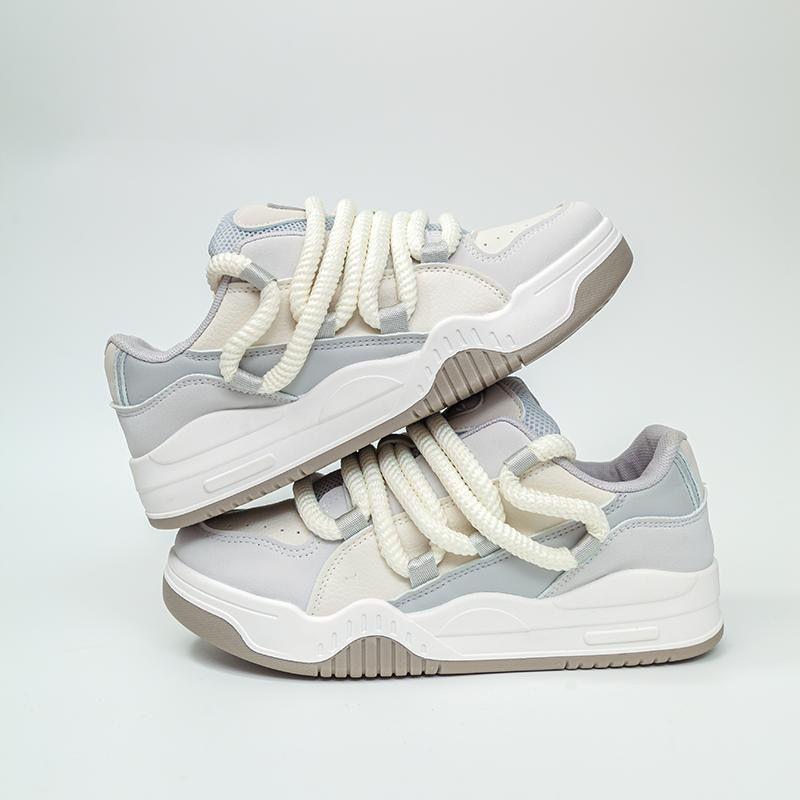 Board Schuhe Damen Herbst Weiße Schuhe Sportlich Lässig Weiße Schuhe Damenschuhe Paar 40 graue von Joom DACH