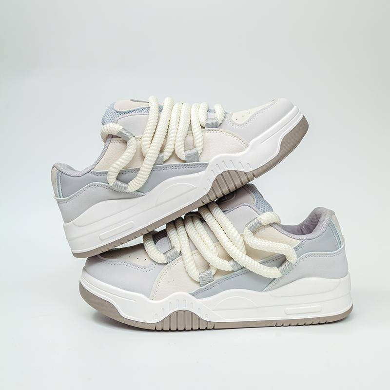 Board Schuhe Damen Herbst Weiße Schuhe Sportlich Lässig Weiße Schuhe Damenschuhe Paar 40 graue von Joom DACH