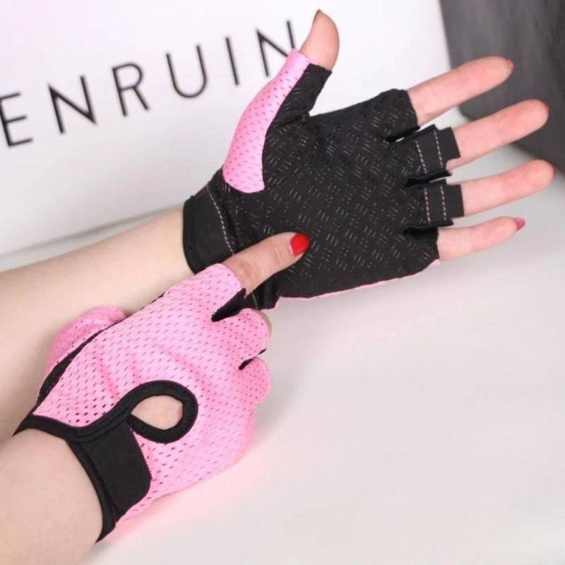 Bodybuilding Workout Fitness Handschuhe Gym Training Sport Handschuhe Ridley Handschuhe Männer Frauen M rosa von Joom DACH