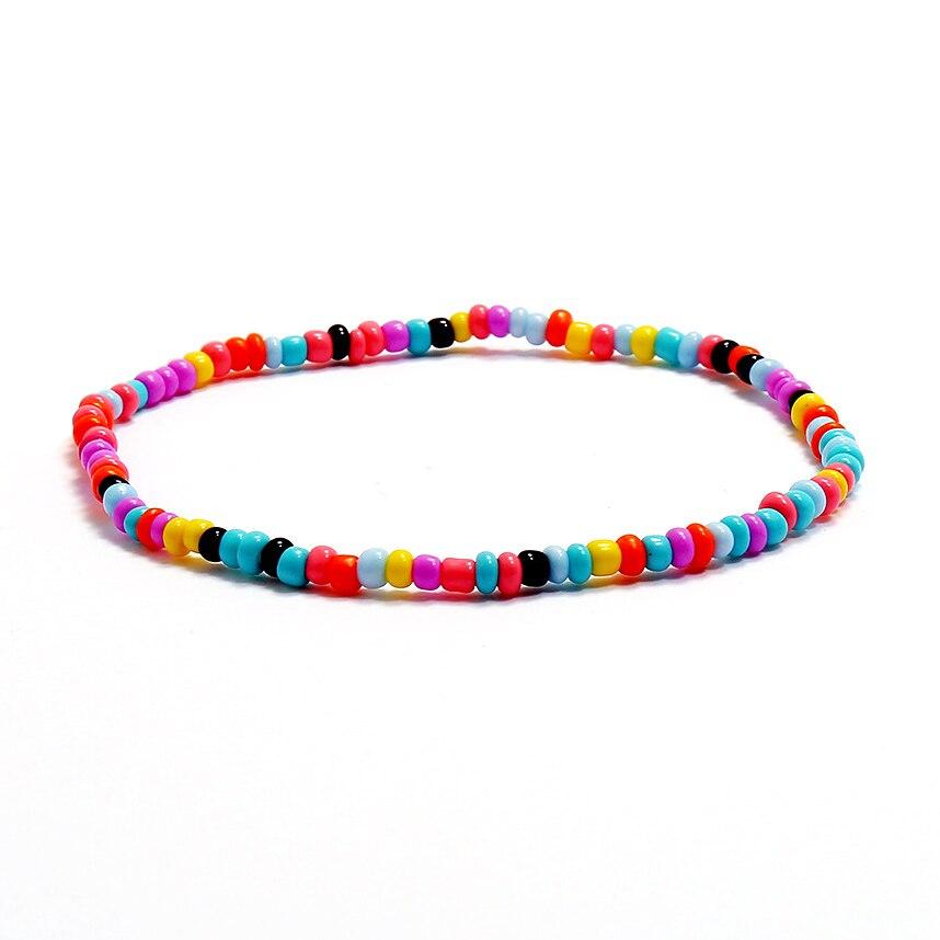 Böhmische Bunte Perlen Fußkettchen Für Frauen Sommer Ozean Strand Handgemachte Knöchel Armband Fuß Bein Strand Schmuck 18 von Joom DACH