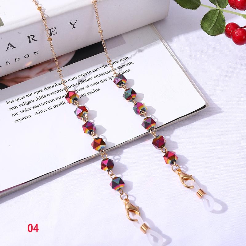 Böhmische Kristallperlen Brillenketten Lanyard Gesichtsmaske Kettenhalter Brillenseil Sonnenbrille Kordel Halsband Geschenk für Frauen von Joom DACH