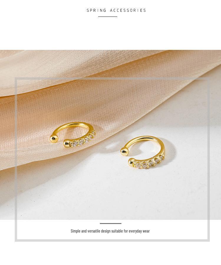 Böhmischer S925 Sterlingsilberschmuck: Diamant Nasenring, Ohrklemme, Einzigartiger Lippenring, Ohrringe für Männer & Frauen von Joom DACH