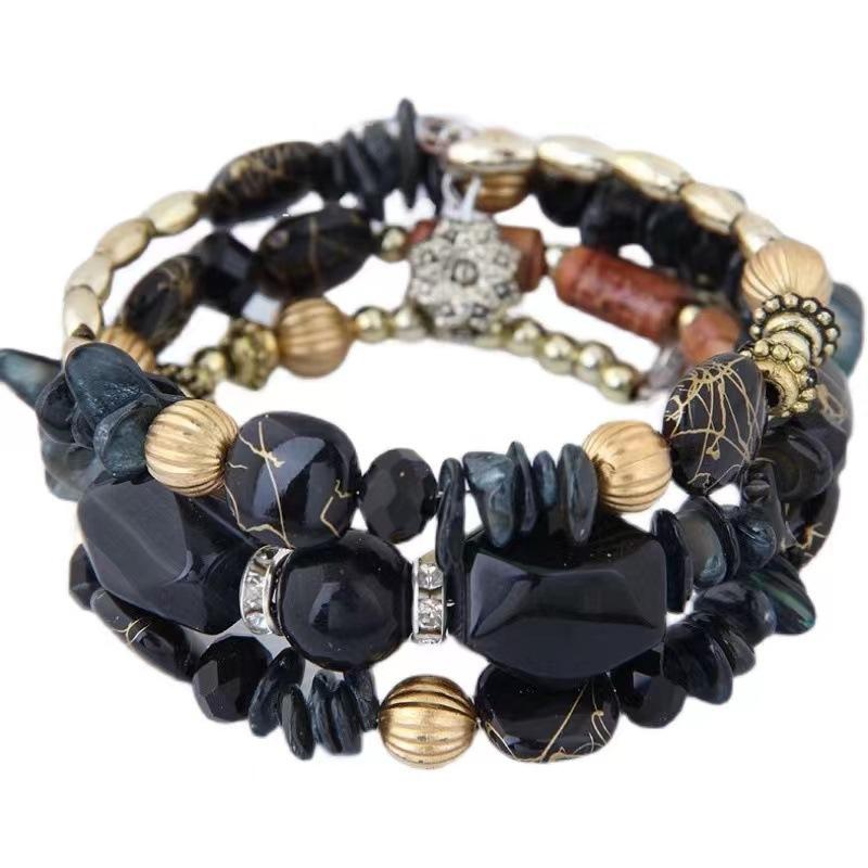Bohemian Armreif Vintage Türkisen Verkrustete Perlen Kette Armband für Frauen Schmuck Geschenk von Joom DACH
