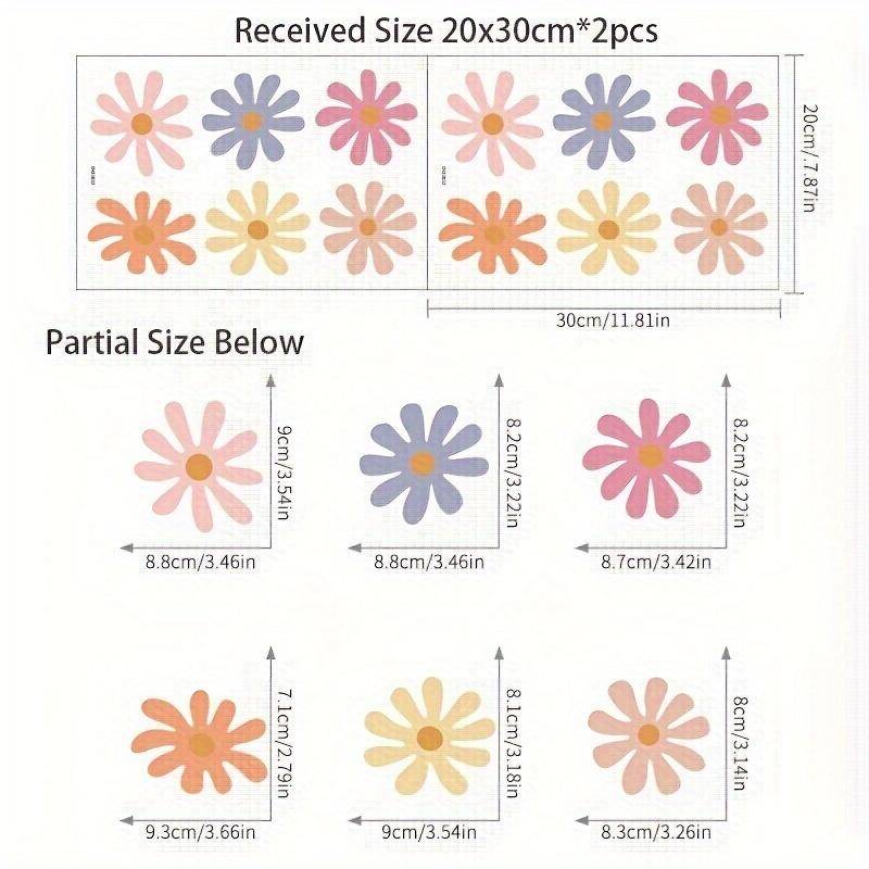 Boho Daisy Blumen Bunte weiße Aquarell Wandaufkleber für Kinderzimmer Wandtattoos Baby Kinderzimmer Home Dekoration Mädchen Schlafzimmer bunt Boho Daisy Blumen Bunte weiße Aquarell Wandaufkleber für Kinderzimmer Wandtattoos Baby Kinderzimmer Home Dekoration Mädchen Schlafzimmer bunt von Joom DACH