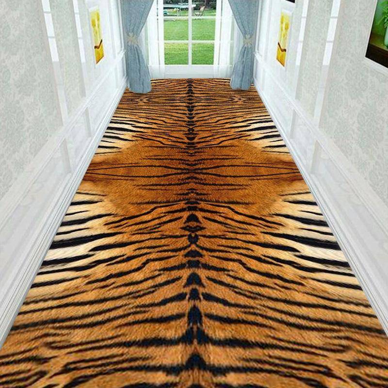 Boho-Stil Küche Flur Gang Teppich Persisches Blumenmuster Schlafzimmer Nachttischmatte Rutschfester langer Streifen Läufer Flurteppich W100*H200CM von Joom DACH