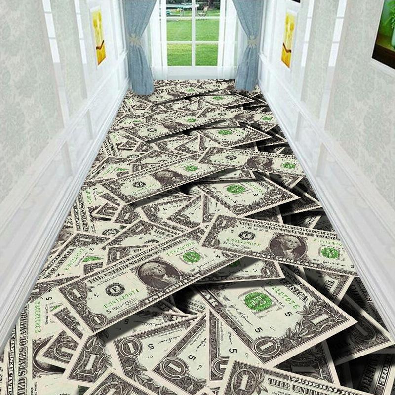 Boho-Stil Küche Flur Gang Teppich Persisches Blumenmuster Schlafzimmer Nachttischmatte Rutschfester langer Streifen Läufer Flurteppich W100*H200CM von Joom DACH