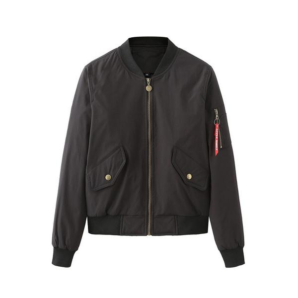 Bomberjacke Damen Baseballjacke Herbst und Winter Fluganzug Langarm Plus Baumwolljacke XXL Bomberjacke Damen Baseballjacke Herbst und Winter Fluganzug Langarm Plus Baumwolljacke XXL von Joom DACH