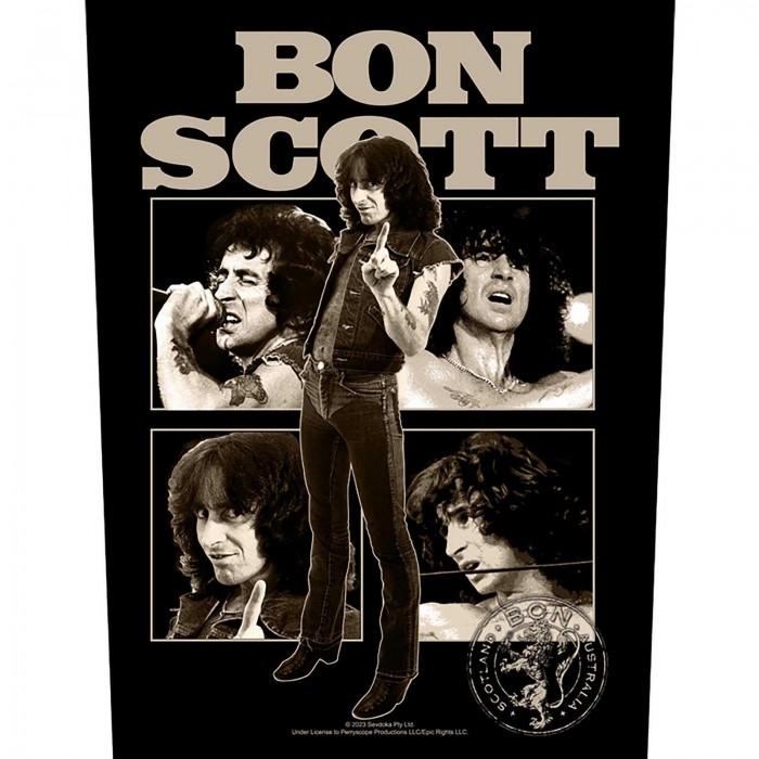 Bon Scott Sew-On Collage Patch One Size schwarz von Joom DACH