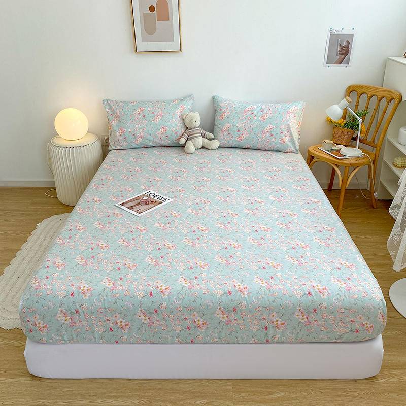 Bonenjoy 1pc Reine Baumwolle Spannbettlaken Mit Elastischen Cartoon Auto Druck Bettbezug Einzel Queen Size Unterlaken(Kein Kissenbezug) 90x200x25cm von Joom DACH