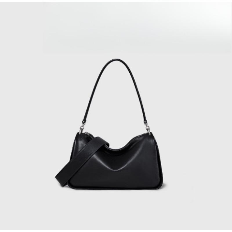 Boston Damen Umhängetasche mit Leder schwarz von Joom DACH