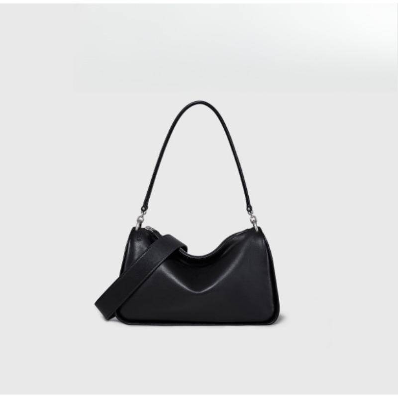 Boston Damen Umhängetasche mit Leder schwarz von Joom DACH