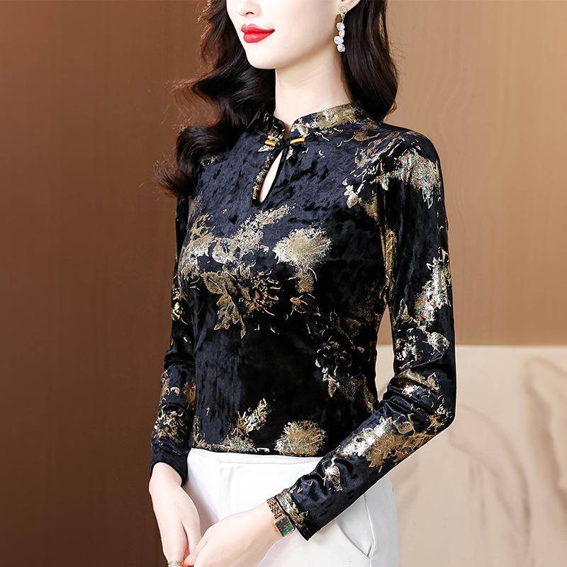 Bottom Shirt Damen Winter Fleece Verdickt Innen Premium Langarm T-Shirt Top 3XL von Joom DACH