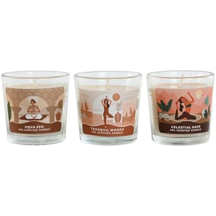 Duftkerze - HOME ESPRIT - 3er-Set - Mehrfarbig - 60 g - Zeitgenössisches Design Duftkerze - HOME ESPRIT - 3er-Set - Mehrfarbig - 60 g - Zeitgenössisches Design von Joom DACH