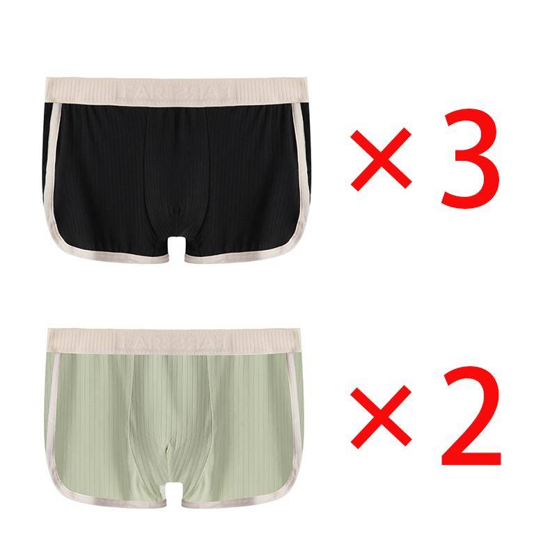 Boxer Herren Unterwäsche Gestreift Reine Baumwolle Atmungsaktiv Boxershorts Herrenmode Boxershorts 2XL rosa von Joom DACH