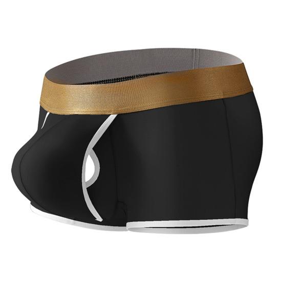 Boxerunterwäsche für Herren, mittelhoher Schnitt, elastischer Bund, U-konvexe Shorts, Slips, einfarbig, atmungsaktiv, glatte Linien, schnelltrocknend L von Joom DACH