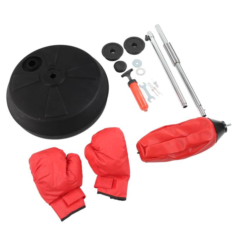 Boxsack mit Ständer Handschuhe Boxen Boxsack Verstellbarer Vertikaler Boxball für Kinder Erwachsene von Joom DACH