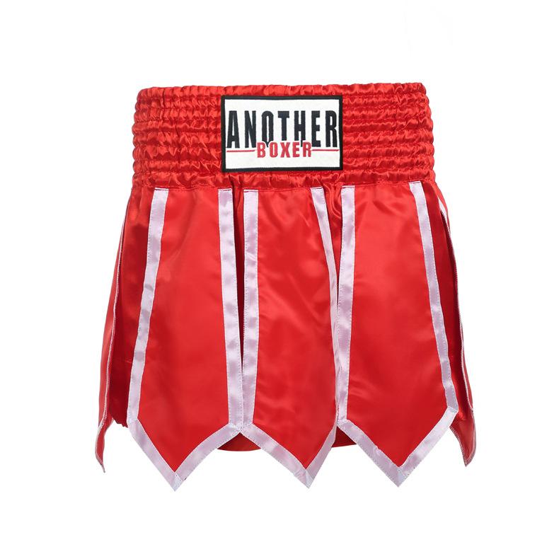 Boxtrainingshosen im Streamer-Stil, Free Fighting Sanda-Halbhosen, Muay-Thai-Shorts für Männer, Frauen und Kinder, Arena-Wettkampf S rot Boxtrainingshosen im Streamer-Stil, Free Fighting Sanda-Halbhosen, Muay-Thai-Shorts für Männer, Frauen und Kinder, Arena-Wettkampf S rot von Joom DACH