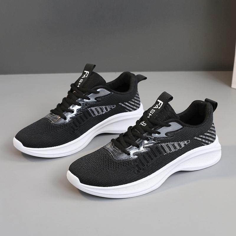 Br129 Neue Mesh-Schuhe für Damen im Frühjahr und Sommer, Freizeit, fliegende gewebte Schuhe, Kokos-Mesh, atmungsaktive Laufschuhe, Sneaker 40 von Joom DACH