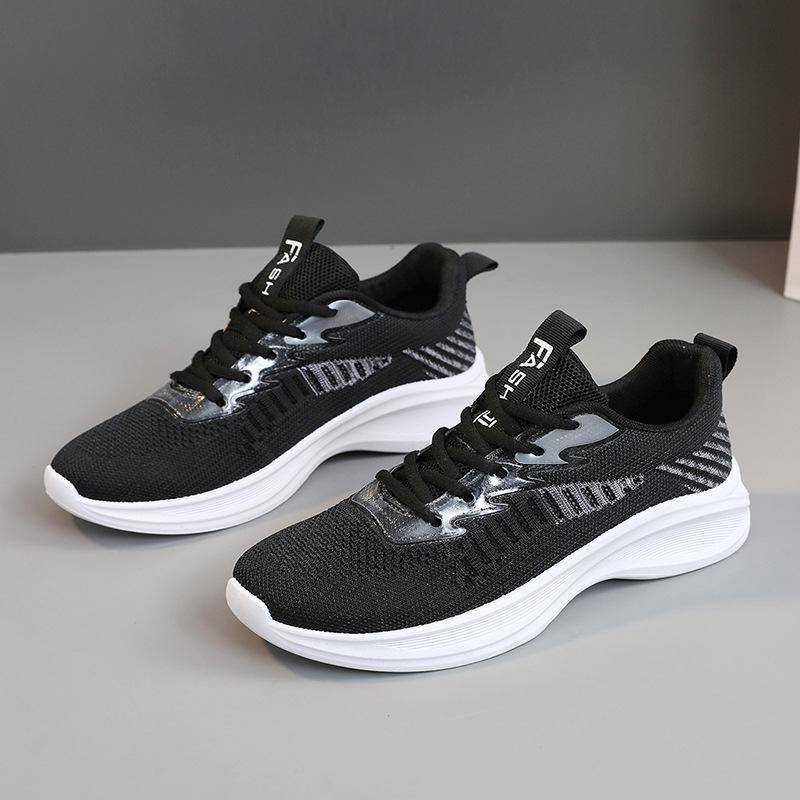 Br129 Neue Mesh-Schuhe für Damen im Frühjahr und Sommer, Freizeit, fliegende gewebte Schuhe, Kokos-Mesh, atmungsaktive Laufschuhe, Sneaker 40 von Joom DACH
