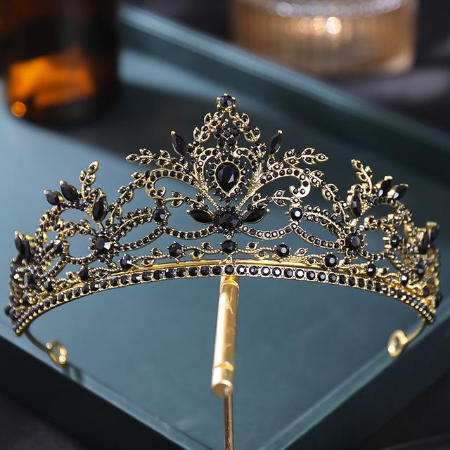 Braut Hochzeit Haar Zubehör Kristall Krone High-grade Strass Krone Hochzeit Haar Hoop Mädchen Geburtstag Kleid Zubehör von Joom DACH