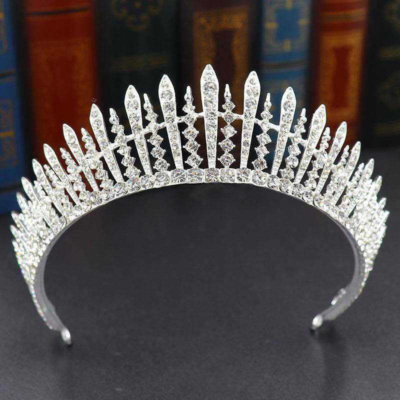 Braut Kopfschmuck Krone Legierung Strass Einfache Hochzeit Kleid Haarschmuck Kinder Krone Stirnband von Joom DACH