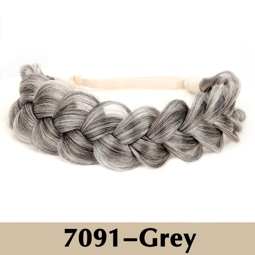 Breiter Fischschwanz, geflochtenes synthetisches modisches Haar-Stirnband, Haarverlängerung, verstellbar, gedreht, elastisch, für Frauen von Joom DACH