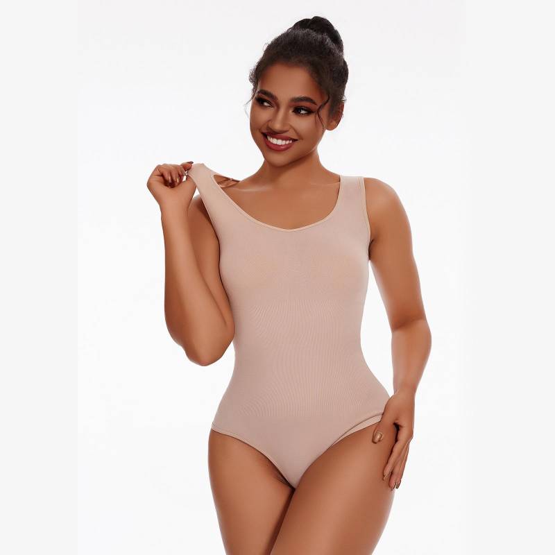 Breiter Schultergurt-Tanga für Frauen Shapewear einteilige Unterwäsche Europa und die Vereinigten Staaten Bauch offen Hüftlift Hosenträger Unterstützung Brust Schönheit Körper L von Joom DACH