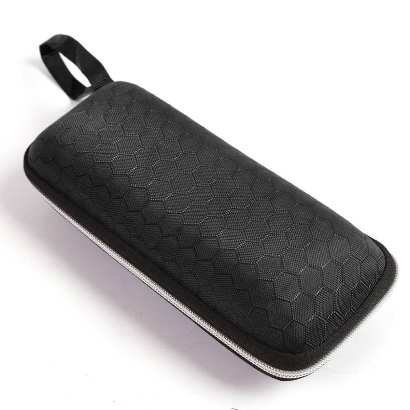 Brillenetuis, Sonnenbrillen-Etui für Damen und Herren, Lanyard, Reißverschluss, Brillen One Size schwarz von Joom DACH