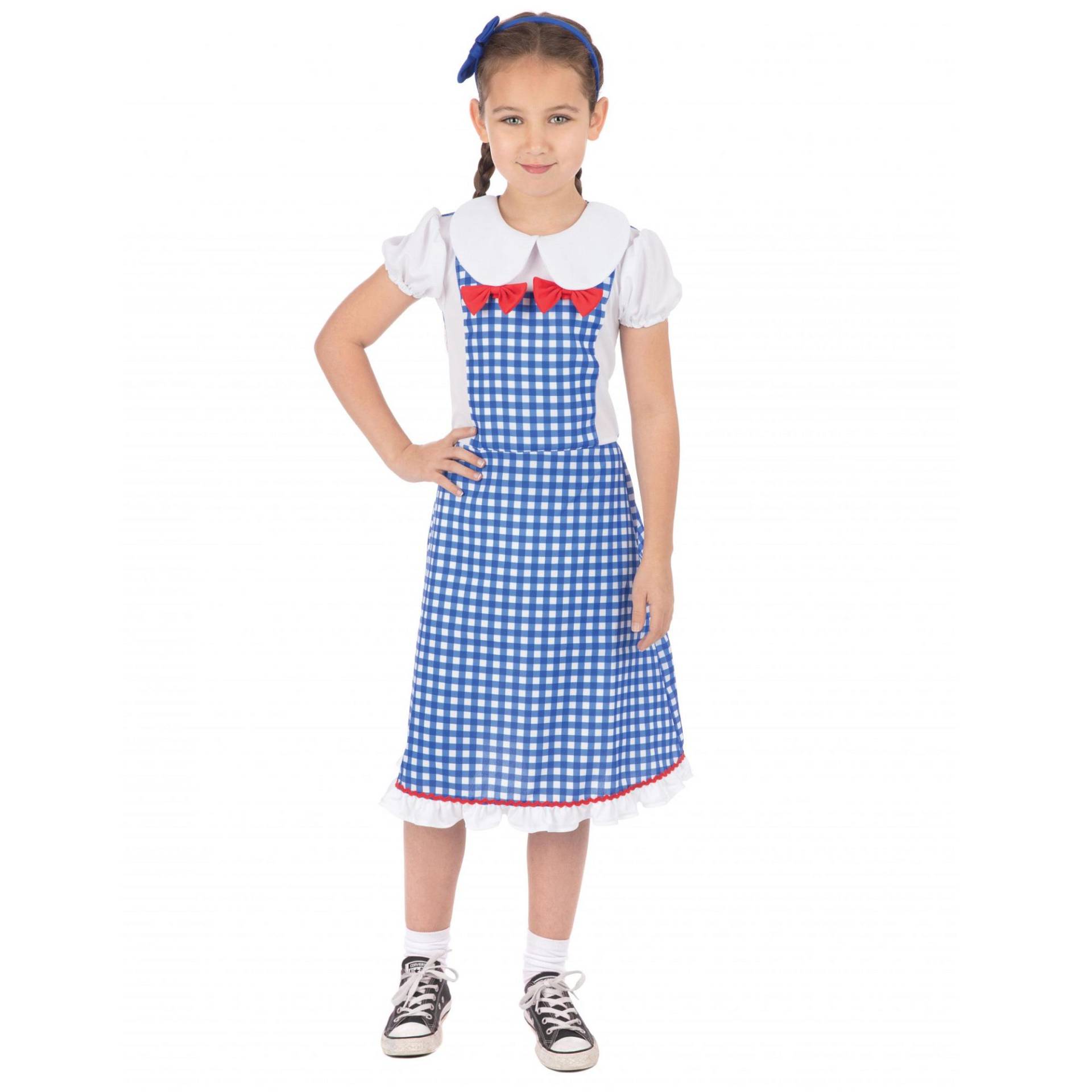 Bristol Neuheit Mädchen Kansas Mädchen Kostüm S weiß/blau von Joom DACH