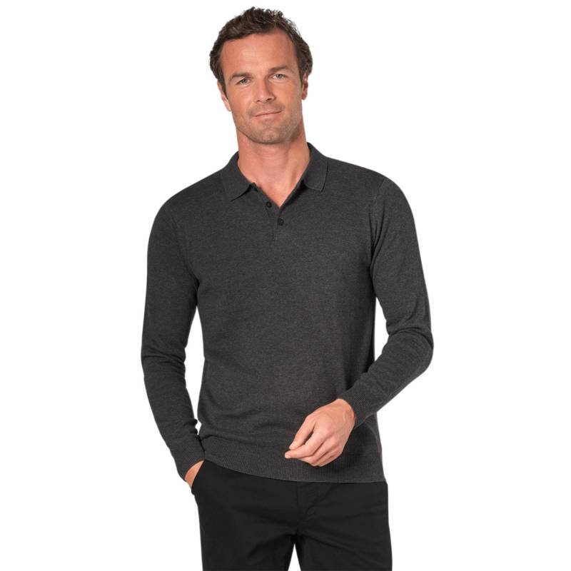Brook Taverner Herren Casper Gestricktes Langarm-Poloshirt XXL kohle Brook Taverner Herren Casper Gestricktes Langarm-Poloshirt XXL kohle von Joom DACH