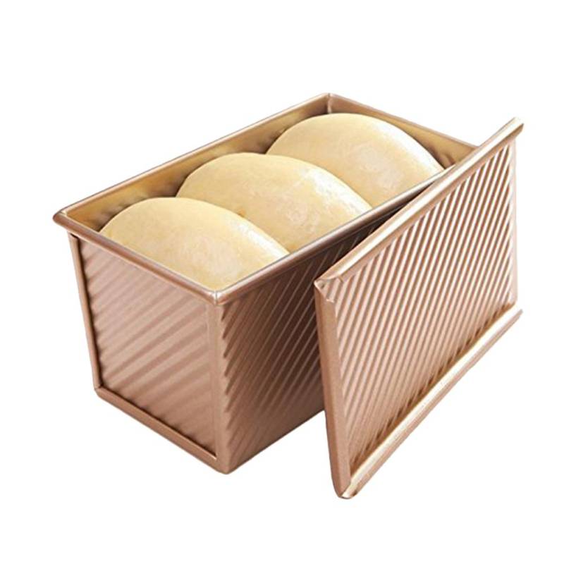 Brotform mit Deckel Backform Kuchen Toast Kohlenstoffstahl Antihaft Toasterbrotkasten Backwerkzeuge L(for 6.5-9kg) von Joom DACH