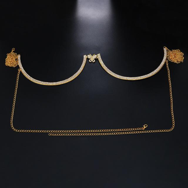 Brusthalterung Doppelanhänger Herz BH Kette Halskette Körperschmuck Strass Top Mode Geschenk Strand Bikini Bademode 2022 Damen China Brusthalterung Doppelanhänger Herz BH Kette Halskette Körperschmuck Strass Top Mode Geschenk Strand Bikini Bademode 2022 Damen China von Joom DACH