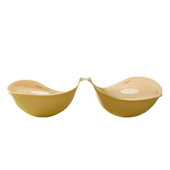 Brustpolster aus Silikon für Damen, schweißfest, rutschfest, unsichtbar, verdickte Brustunterstützung, klebrige Pasties, Brustwarzenabdeckungen, trägerloser selbstklebender BH für Damen C von Joom DACH