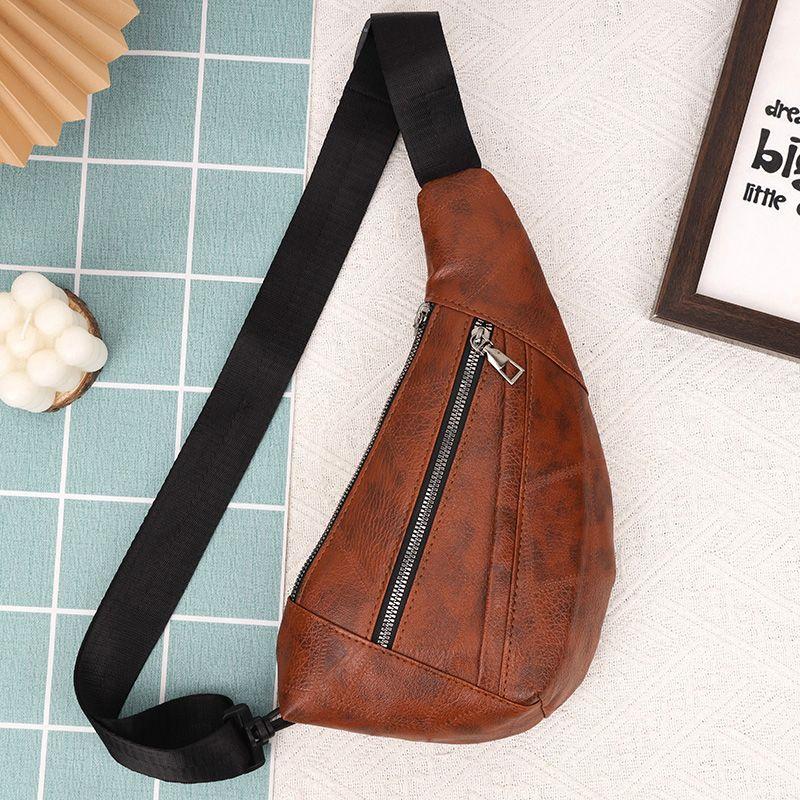 Brusttasche, Herren-Sport-Retro-Freizeitrucksack, modische Umhängetasche mit einer Schulter von Joom DACH