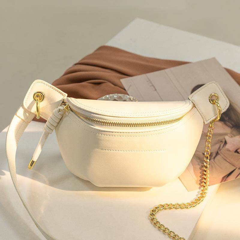 Brusttasche Damen All Fashion Ins Bauchtasche Nischendesign Einzelschulter Crossbody Brusttasche weiß von Joom DACH