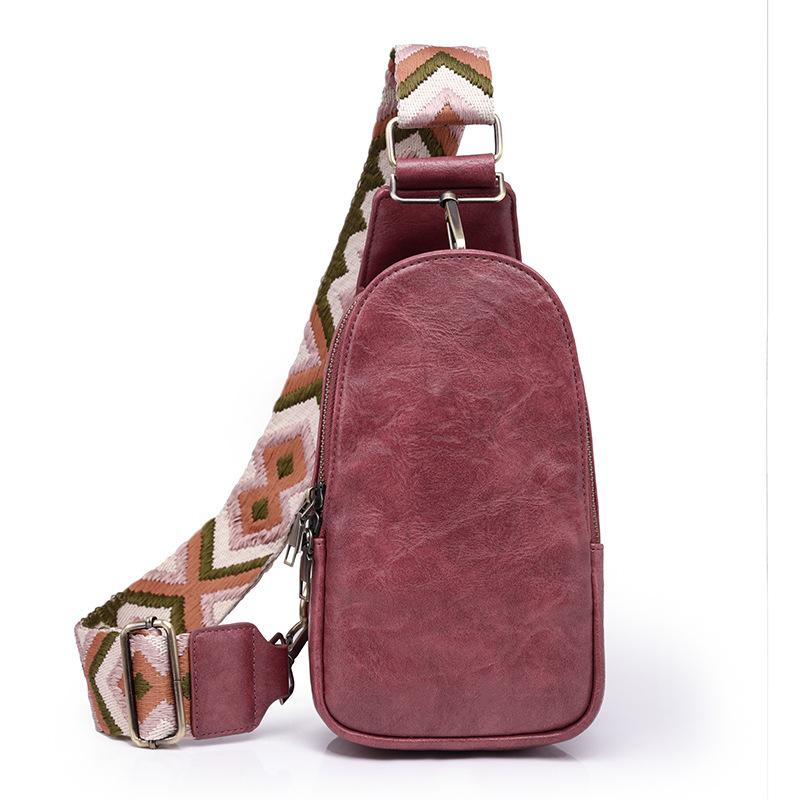 Brusttasche für Damen Retro Damen Umhängetasche PU Weichleder Modische Reisetasche für Damen Tasche von Joom DACH