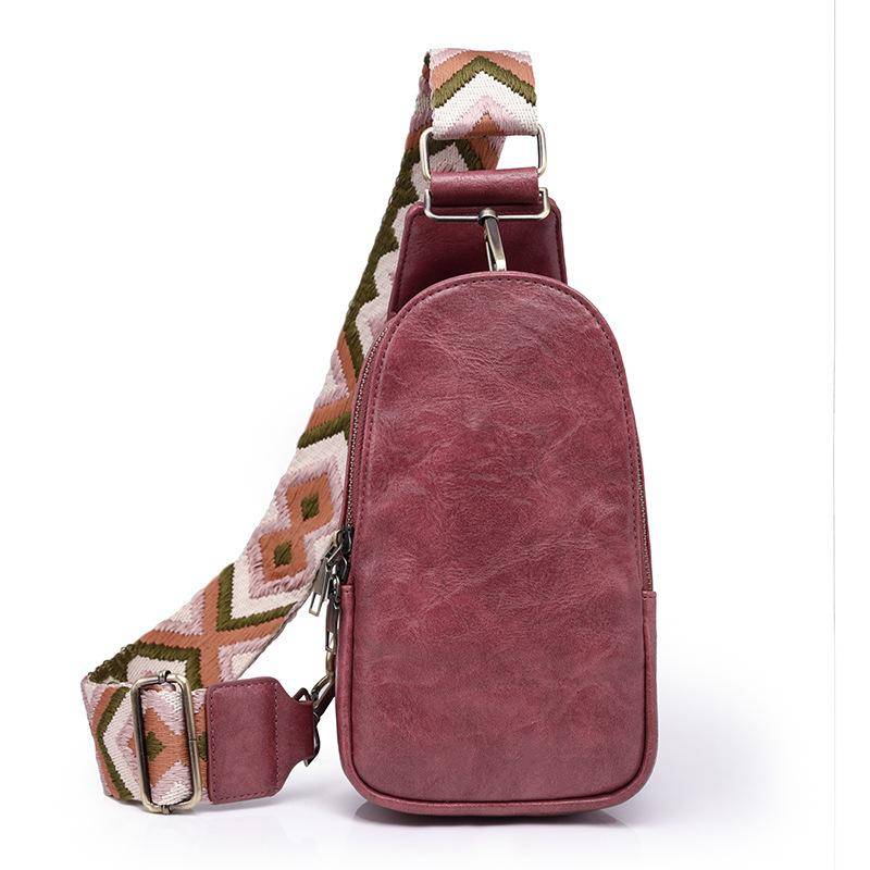 Brusttasche für Damen Retro Damen Umhängetasche PU Weichleder Modische Reisetasche für Damen Tasche von Joom DACH