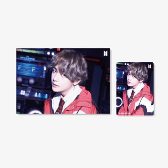 Bts(Bangtan Boys) 3D-Foto-Linsenraster-Postkarte + 1 Fotokarte VER.2 (LIEBE DICH SELBST „Sie“) 7 Mitglieder von Joom DACH