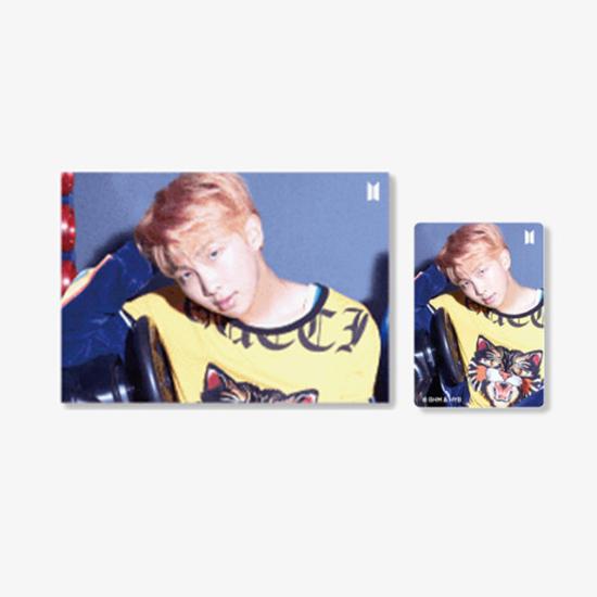 Bts(Bangtan Boys) 3D-Foto-Linsenraster-Postkarte + 1 Fotokarte VER.2 (LIEBE DICH SELBST „Sie“) 7 Mitglieder von Joom DACH