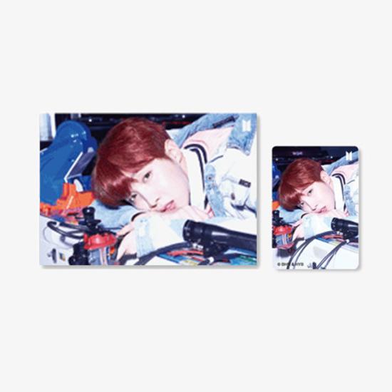 Bts(Bangtan Boys) 3D-Foto-Linsenraster-Postkarte + 1 Fotokarte VER.2 (LIEBE DICH SELBST „Sie“) 7 Mitglieder von Joom DACH