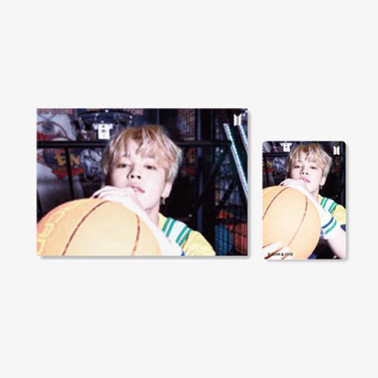 Bts(Bangtan Boys) 3D-Foto-Linsenraster-Postkarte + 1 Fotokarte VER.2 (LIEBE DICH SELBST „Sie“) 7 Mitglieder von Joom DACH